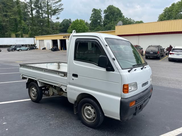 White kei truck with tinted cab windows